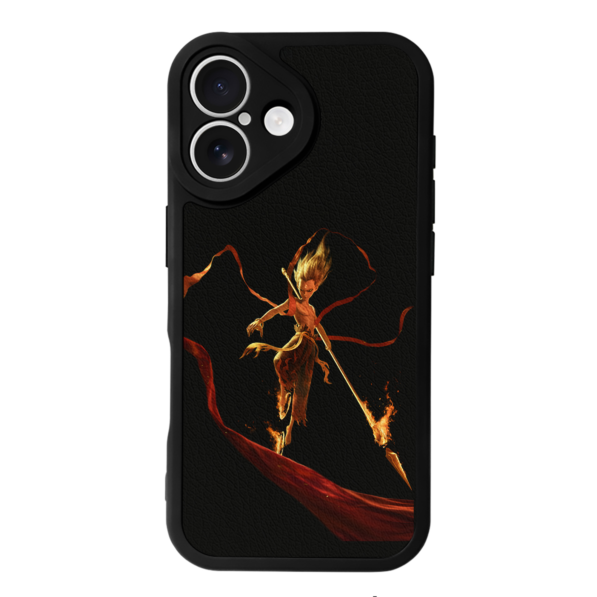 （画像用） Ne Zha 2 ナタ 魔童の大暴れ 【iPhone 16シリーズ対応】シリコンスマホケース（レザー調） 材質：シリコン